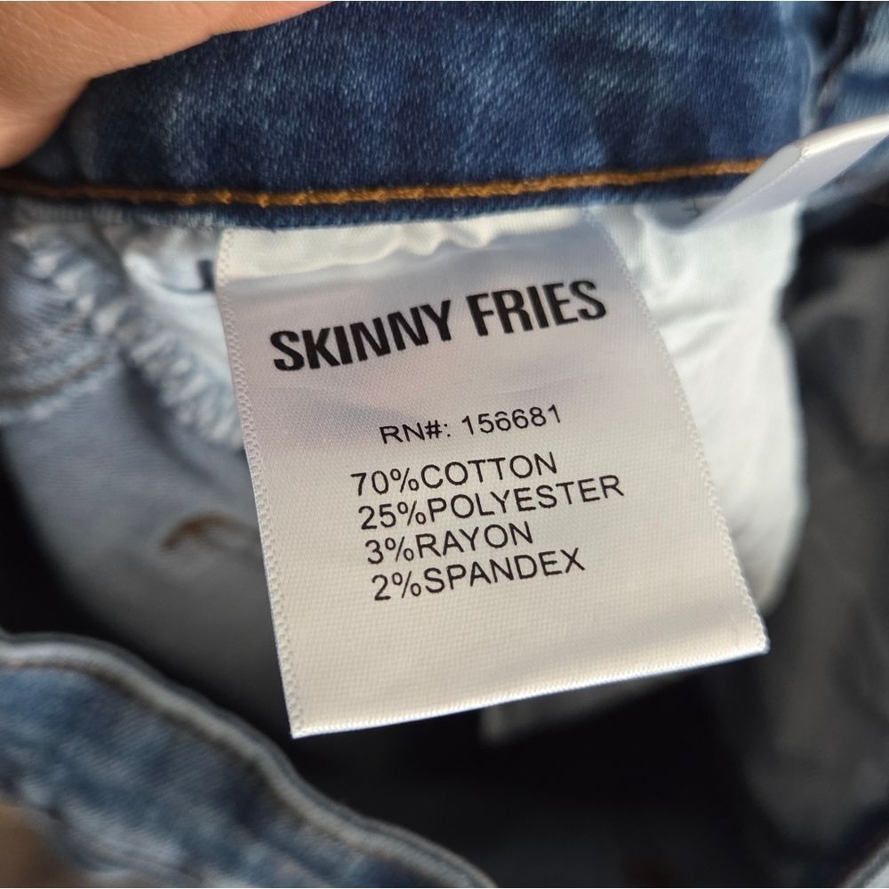 Skinny Fries Denim Distressed High Rise  Skinny Jeans Size 3 - Picture 5 of 8
